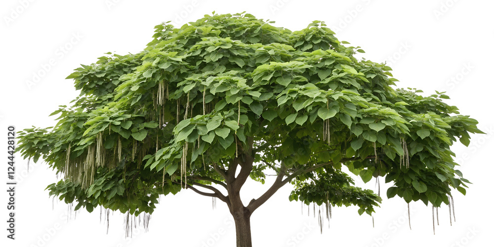 Fototapeta premium Catalpa Tree on Transparent Background PNG