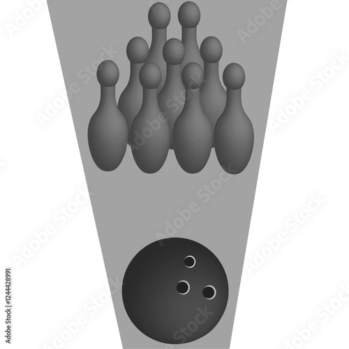 bowling ball hitting pins
