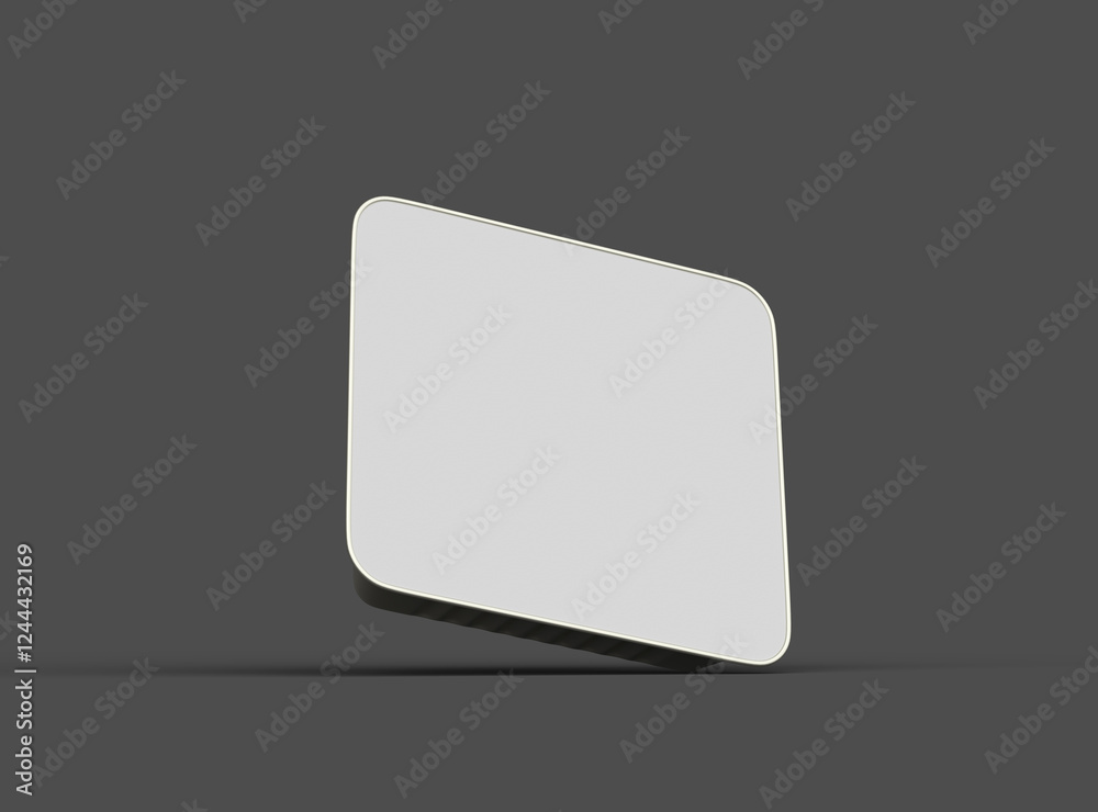 3d rendered image of a big square food foil tray isolated on a dark background 3d rendered image of a big square food foil tray isolated on a dark background
