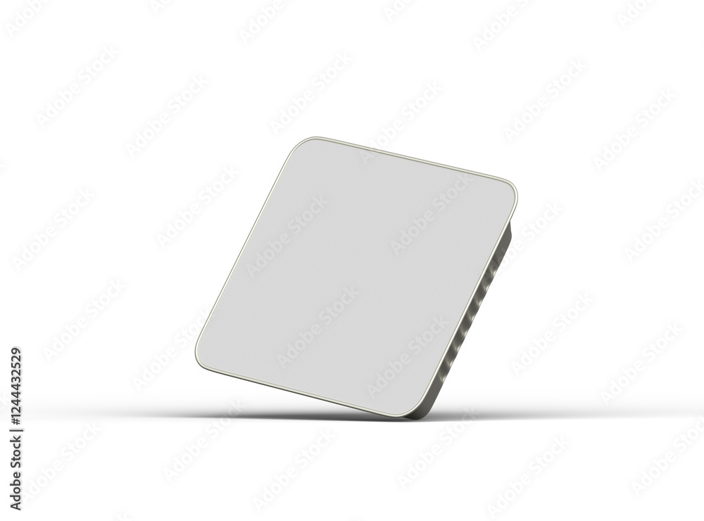 3d rendered image of a big square food foil tray isolated on a transparent background 3d rendered image of a big square food foil tray isolated on a transparent background