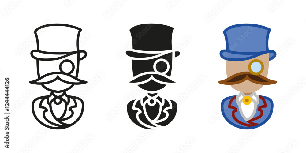 Fotografia Gentleman person icon