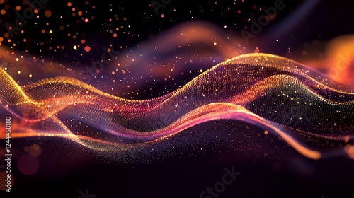 Wallpaper Mural This abstract background image showcases the digital data stream with binary code, representing the concept of technology, information flow, connectivity, data processing, and innovation Torontodigital.ca