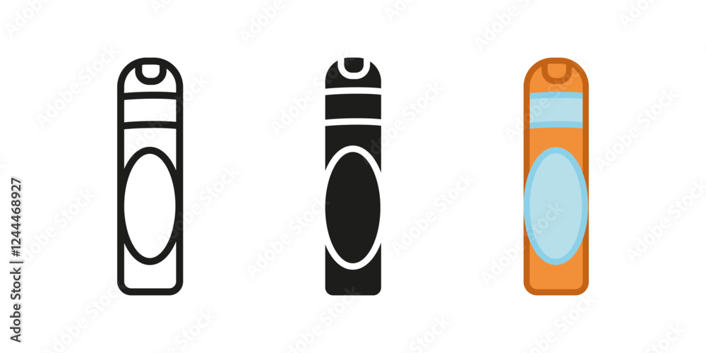 Air freshener spray icon. Deodorant aerosol bottle vector illustration. Air freshener diffuser symbol. Aromatic fragrance household freshener product pictogram. Scent spread can concept. Air freshener spray icon. Deodorant aerosol bottle vector illustration. Air freshener diffuser symbol. Aromatic fragrance household freshener product pictogram. Scent spread can concept.