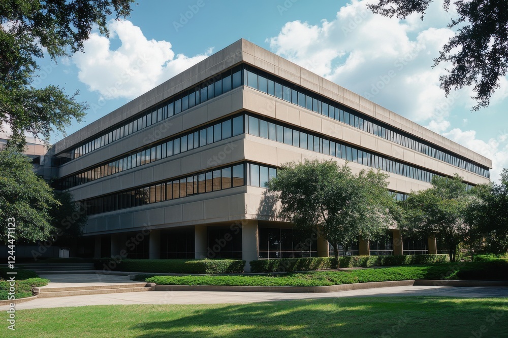 Fototapeta premium Modern office building on a sunny day