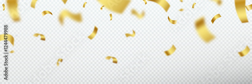 Colorful confetti isolated. Festive vector background	