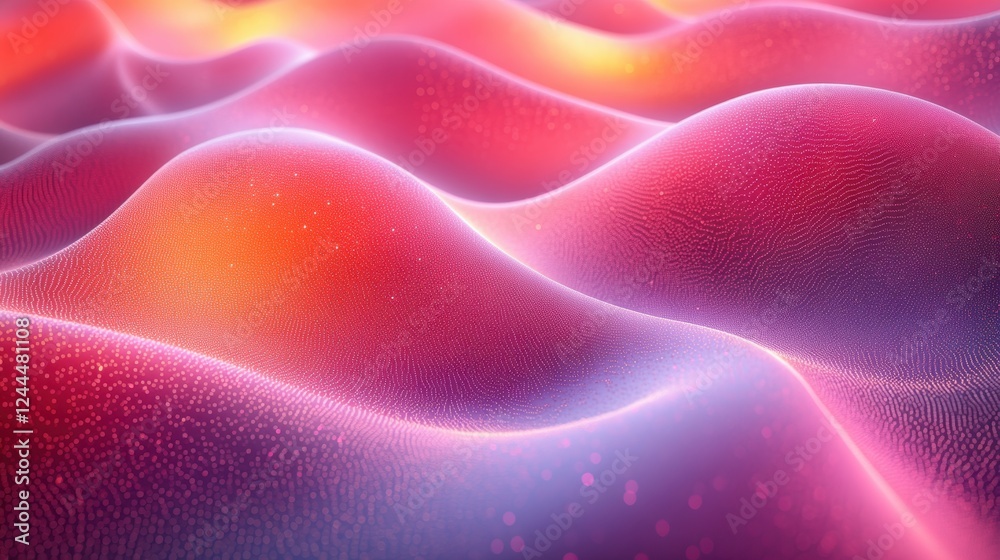 Obraz premium Abstract waves in vibrant colors create a dynamic, fluid visual effect.