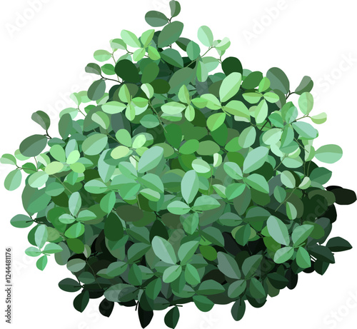 Dense cluster of vibrant green leaves forming a lush foliage pattern. The varied shades of green create a natural, fresh aesthetic, ideal for nature themed designs or backgrounds