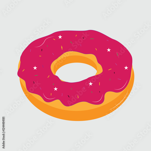 Colorful and Delicious Donut Illustration