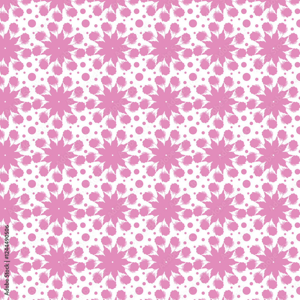seamless pattern with pink flowers seamless pattern with pink flowers