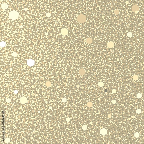 Shimmering Hexagonal Splendor: Abstract Glitter Texture