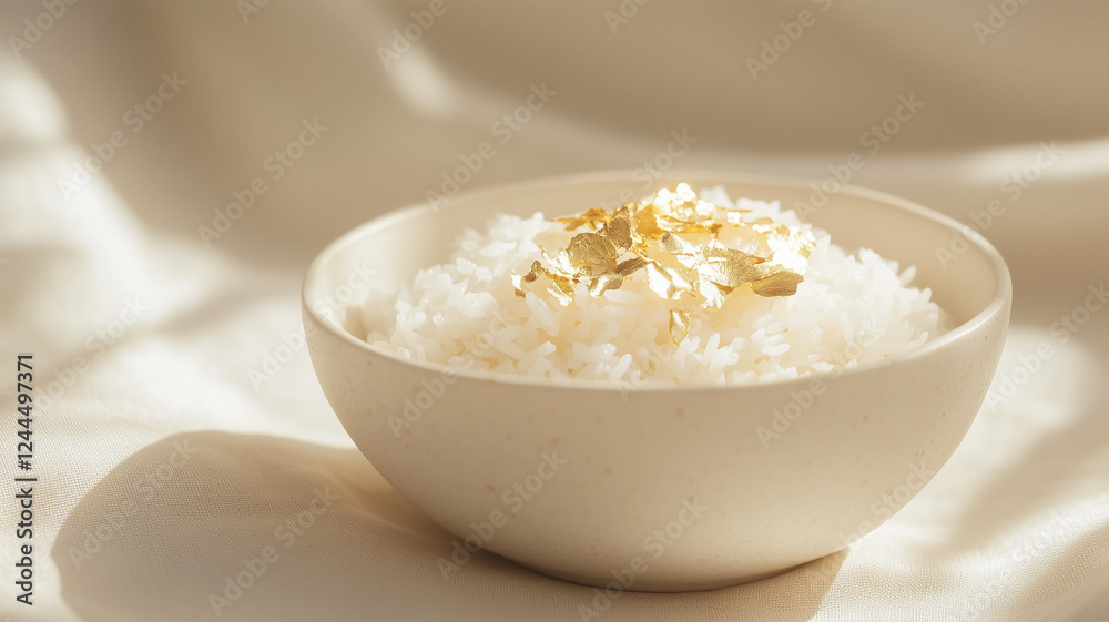 白米と金箔の饗宴—洗練された和の贅沢 白米と金箔の饗宴—洗練された和の贅沢