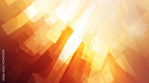 Abstract Orange and Yellow Geometric Shapes