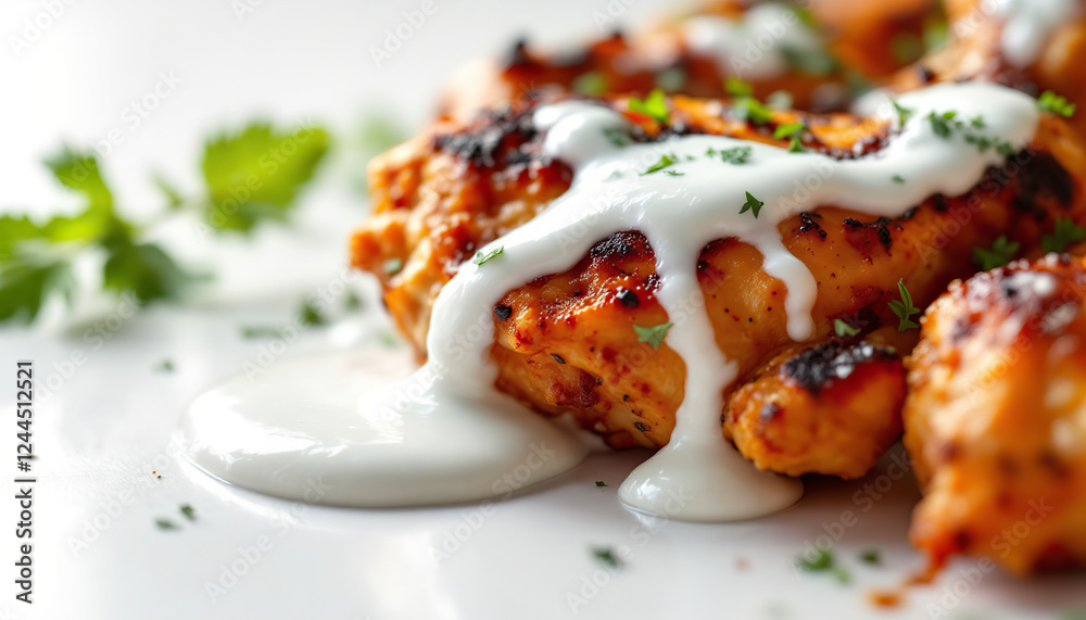 Delicious Grilled Chicken with Creamy Yogurt Sauce Delicious Grilled Chicken with Creamy Yogurt Sauce