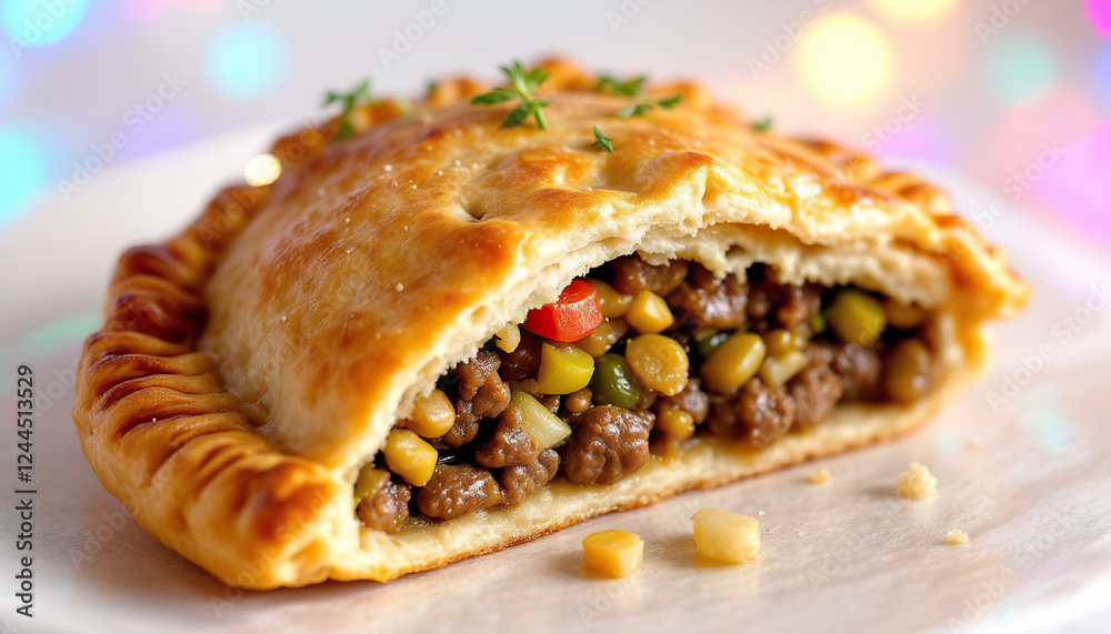 Delicious Savory Hand Pie with Beef and Vegetables Delicious Savory Hand Pie with Beef and Vegetables