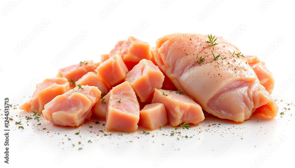 Fresh Chicken Breast Cubes and Fillet Ready to Cook Fresh Chicken Breast Cubes and Fillet Ready to Cook