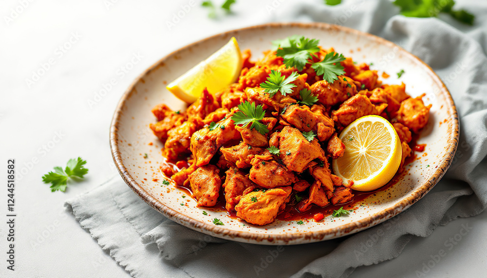 Spicy Chicken Dish Recipe with Lemon and Cilantro Spicy Chicken Dish Recipe with Lemon and Cilantro