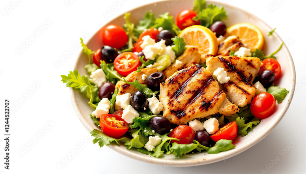 Grilled Chicken Salad with Feta and Olives Recipe Grilled Chicken Salad with Feta and Olives Recipe