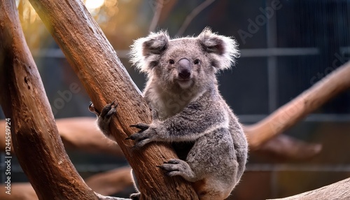 Striking Encounter with Kangaroos and Koalas amidst the Beautiful Aussie Bushland, Sunlight Dappling through Eucalyptus Trees, Capturing the Wildlife Wonders of Featherdale Park near Sydney.