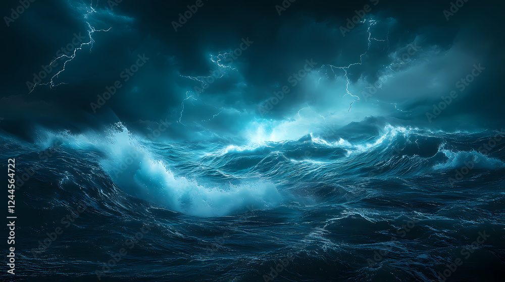 Energy transformation metaphor through vibrant elemental forces ocean surface digital art dramatic lighting abstract concept. Elemental Forces. Illustration Energy transformation metaphor through vibrant elemental forces ocean surface digital art dramatic lighting abstract concept. Elemental Forces. Illustration