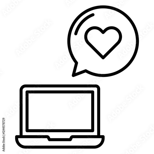 favourite laptop icon