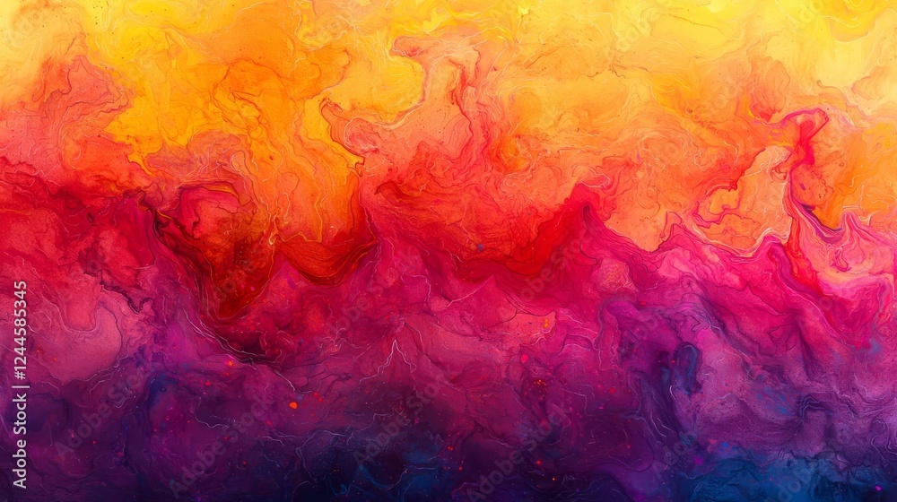 Fototapeta premium India Holi Festival Celebration Happiness Color Culture Powder Energy Vibrant abstract colorful fluid painting texture.
