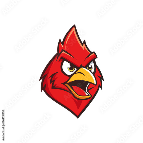 Cardinal Bird Vector Illustration – Cartoon, Clipart & Line Art Design on White Background,  Cardinal bird vector illustration in cartoon, clipart, and line art styles on a white background.