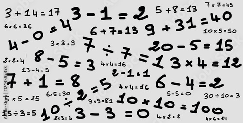 Simple mathematical equation background.