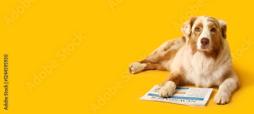 Lying Australian Shepherd d...