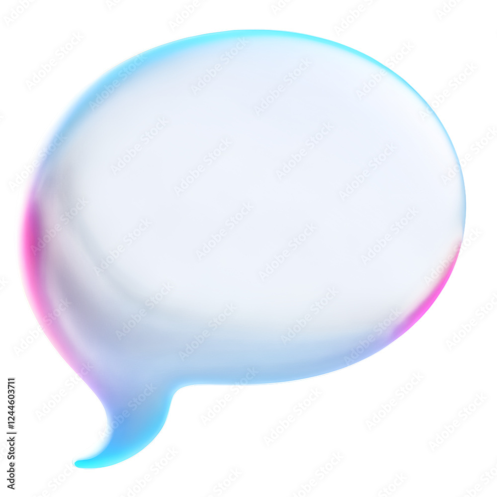 Soft gradient chat bubble