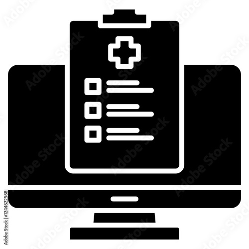 Health informatic icon	