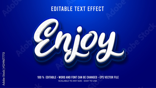 enjoy editable text effect