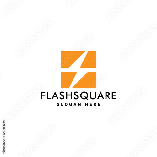 Bold letter S logo shaped like a lightning bolt in yellow. Perfect for tech companies, electrical businesses, and solar energy brands. Modern, powerful, and dynamic design for innovation and energy.