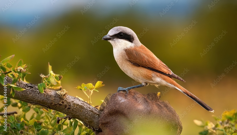 Graceful Brown Shrike A Stealthy Master in the Wilderness Nature Footage Showcasing a Precise Predator Amidst Vibrant Savannah Sunset Graceful Brown Shrike A Stealthy Master in the Wilderness Nature Footage Showcasing a Precise Predator Amidst Vibrant Savannah Sunset