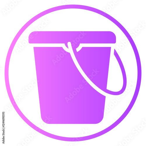 bucket gradient icon