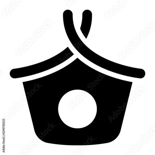birdhouse glyph icon