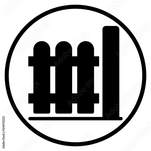 fence glyph icon