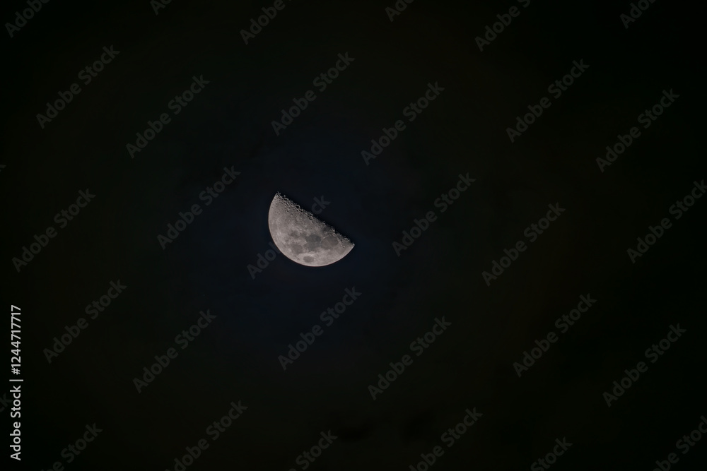 Lunar Majesty: A Close-Up of the Moon's Textured Surface Lunar Majesty: A Close-Up of the Moon's Textured Surface