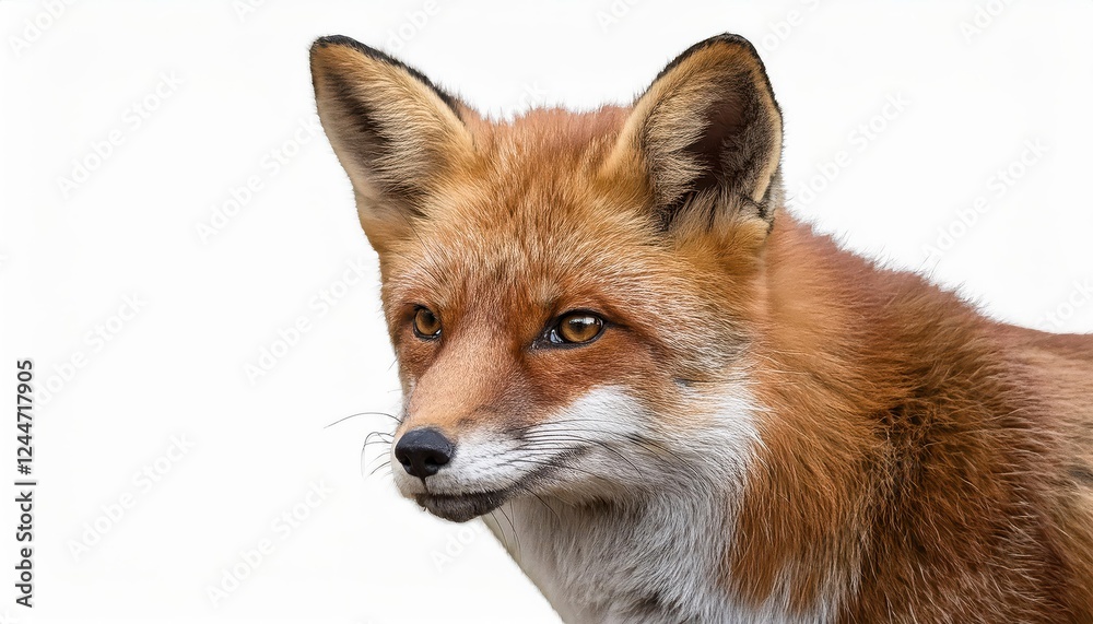 Striking Portrait of a Red Fox in the Snowy Forest Wilderness, Showcasing Frosty Textures and Bold Winter Contrasts. Striking Portrait of a Red Fox in the Snowy Forest Wilderness, Showcasing Frosty Textures and Bold Winter Contrasts.