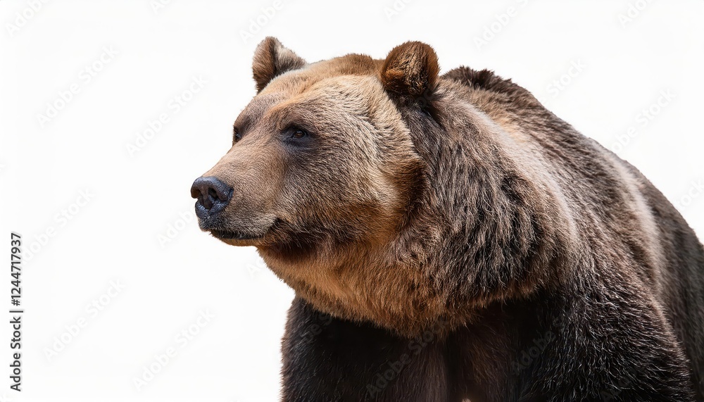 Striking Grizzly Bear in Wilderness A Majestic Mammal Amongst Snowy Mountains and Forests at Sunrise, Alaskas Natural Beauty Captured Perfectly Striking Grizzly Bear in Wilderness A Majestic Mammal Amongst Snowy Mountains and Forests at Sunrise, Alaskas Natural Beauty Captured Perfectly