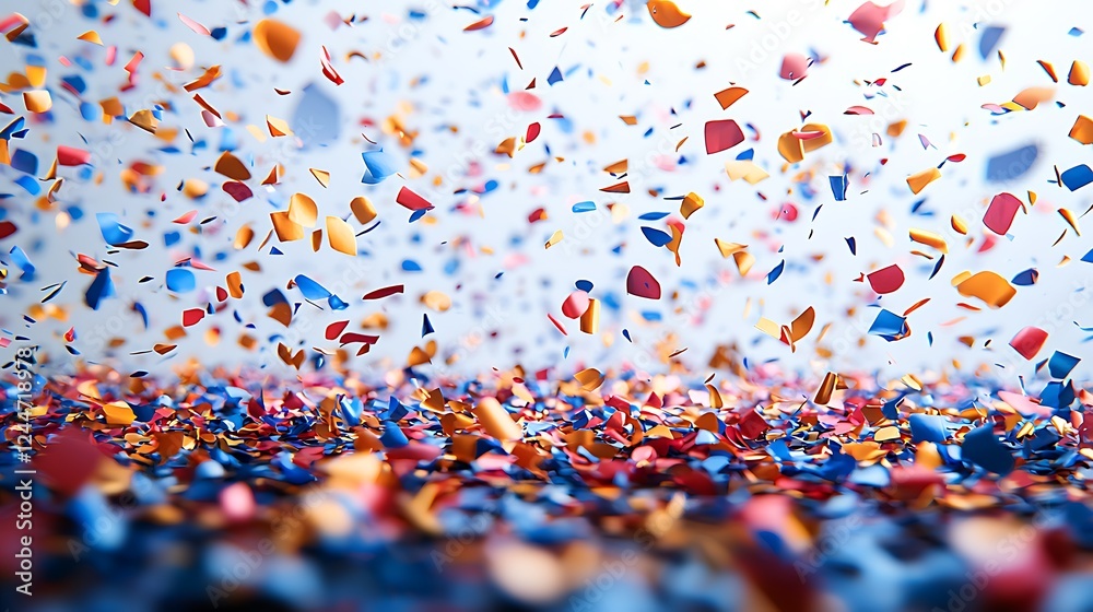 Fototapeta premium Colorful Confetti Celebration Background Image