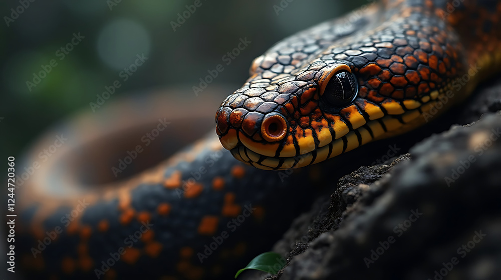 Fototapeta premium close up of a python snake