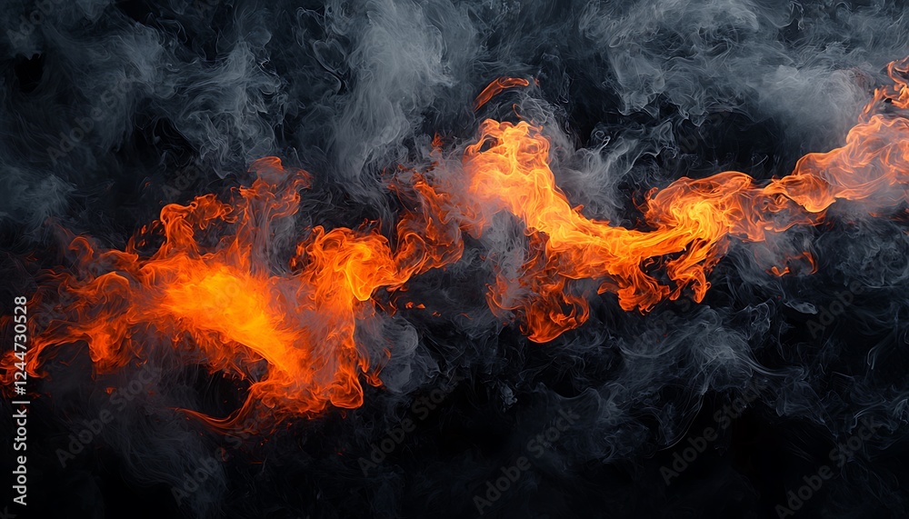 Black and orange smoke wallpaper, created using generative AI technology, blending vibrant colors for a dynamic and artistic effect. Black and orange smoke wallpaper, created using generative AI technology, blending vibrant colors for a dynamic and artistic effect.