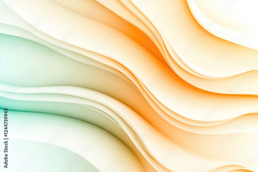 Obraz premium Vintage abstract background featuring geometric shapes in pastel tones