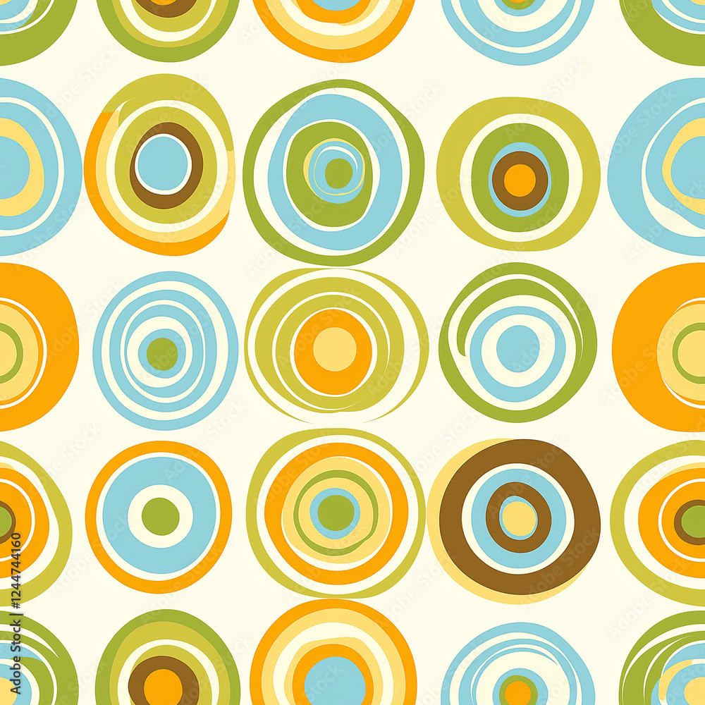 Retro seamless pattern - colorful nostalgic background design Retro seamless pattern - colorful nostalgic background design