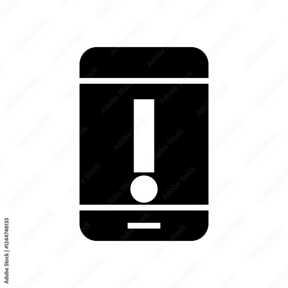 mobile phone with notification error mobile phone with notification error
