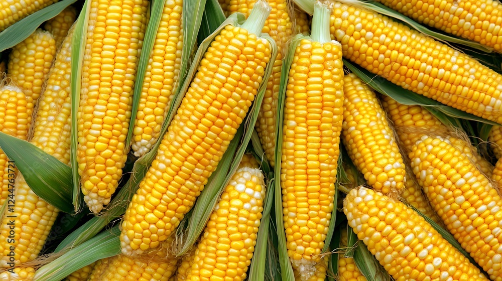 Golden Corn Harvest: A Bountiful Collection of Ripe Sweet Corn Golden Corn Harvest: A Bountiful Collection of Ripe Sweet Corn