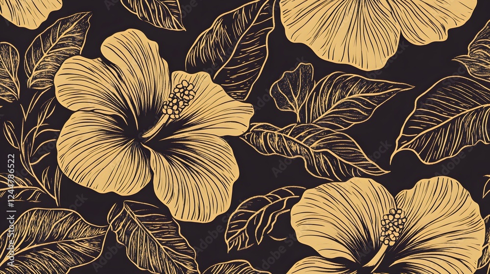 Tropical hibiscus flowers, palm trees, leaves background. Vector seamless pattern. Jungle illustration. Exotic plants. Summer beach floral design. Paradise nature graphic
Tropical hibiscus flowers, palm trees, leaves background. Vector seamless pattern. Jungle illustration. Exotic plants. Summer beach floral design. Paradise nature graphic