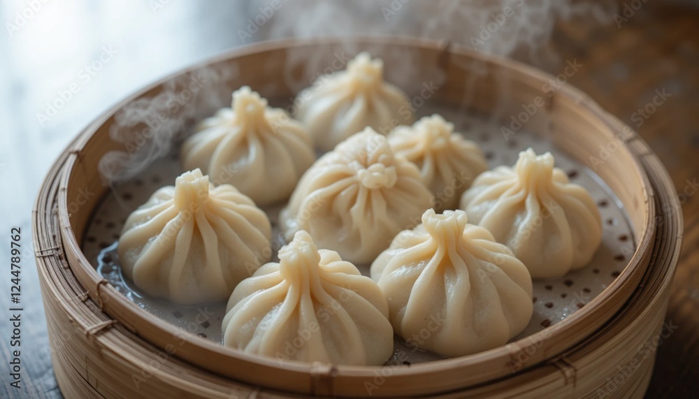 Steam warm momos (Ai generated) Steam warm momos (Ai generated)