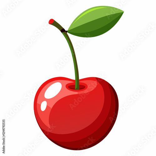 vector illustration of cherry