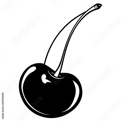 vector illustration of cherry